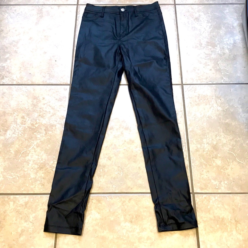 Trendy faux leather pant